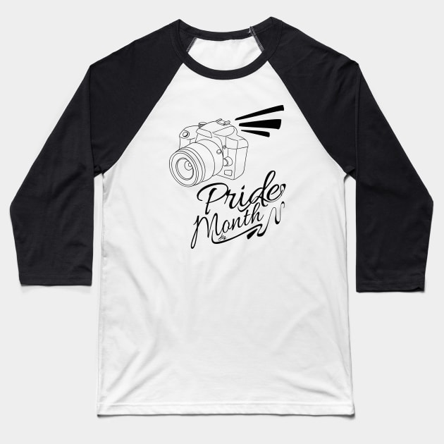 Pride month take a moment//Gift/Funny/Typo Baseball T-Shirt by Nana On Here